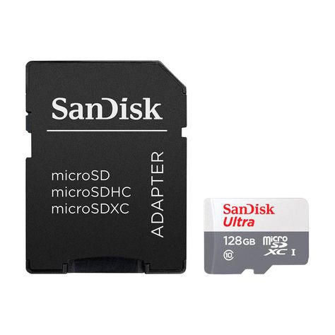 Tarjeta De Memoria MicroSD 128Gb Sandisk + Adaptador 100mb/s-3