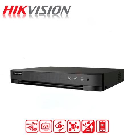 DVR 4 Canales Turbo HD Pentahibrido Hikvision H.265 pro+-0