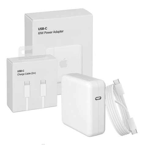 Cargador Compatible con Macbook Pro USB-C 61W + Cable USB-C-0