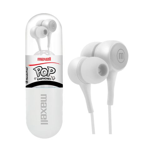 Audifonos Maxell Pop In-ear 3.5mm Anti-enredos Manos Libres-0