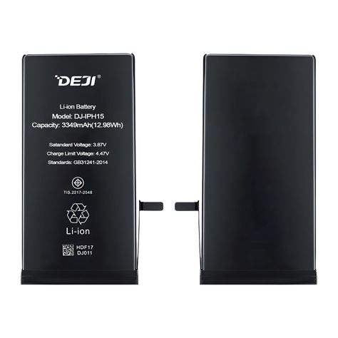 Bateria Compatible con iPhone 15 DEJI IC Capacidad 3349mAh-3