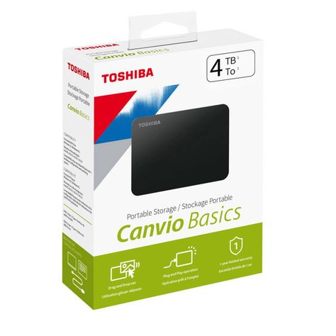 Disco Duro Externo Toshiba 4tb 2.5" Canvio Basics A5 USB 3.2-6