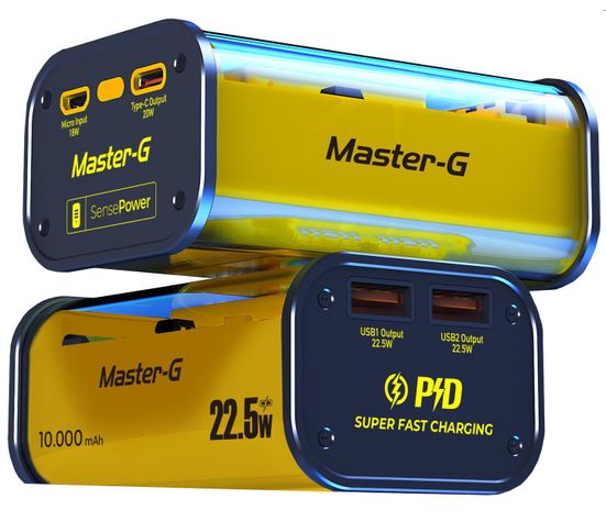 Cargador Portatil Bateria Power Bank Master G 10000mAh 22.5w-3