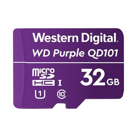 Tarjeta de Memoria MicroSD 32GB WD Purple SDHC Clase 10 4K-1