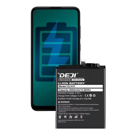 Bateria Compatible con Samsung A11 DEJI IC Capacidad 4000mAh-0