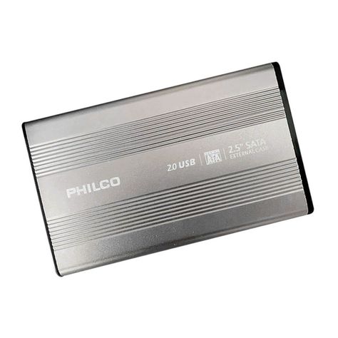 Case Cofre Disco Duro Philco 2.5 HDD USB 2.0/3.0 PHI01-0