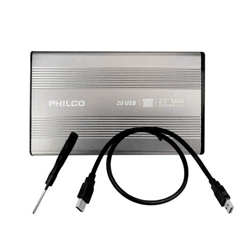 Case Cofre Disco Duro Philco 2.5 HDD USB 2.0/3.0 PHI01-1