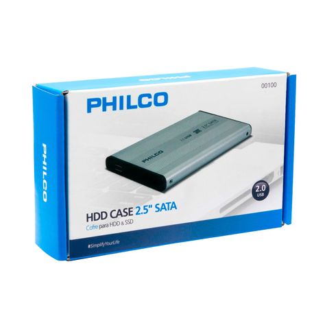 Case Cofre Disco Duro Philco 2.5 HDD USB 2.0/3.0 PHI01-3