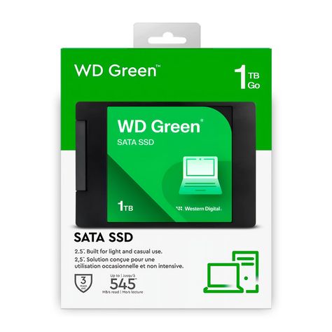 Disco Solido SSD Interno WD Green 1TB SATA III 6Gb/s 545MB/s-3
