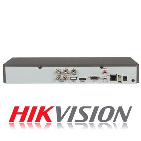 DVR 4 Canales Turbo HD Pentahibrido Hikvision AcuSense 1U-3
