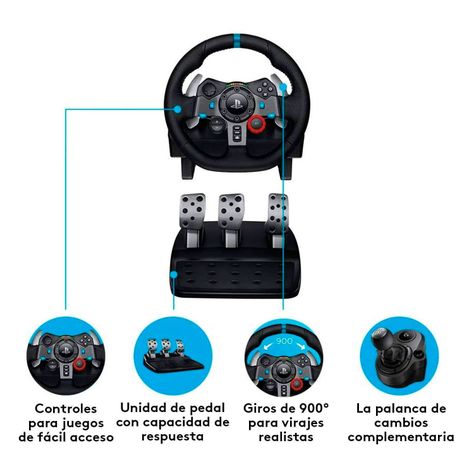Volante de Carreras Logitech Gaming G29 PS5 PS4 PS3 Driving Force Racing [ 941-000111 ]-3