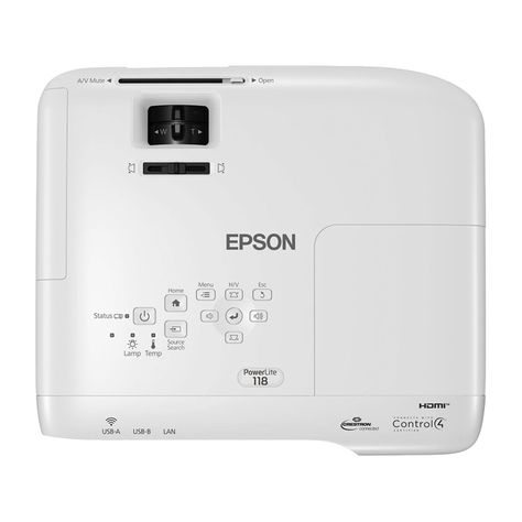 Proyector LED Epson PowerLite 118 3LCD XGA 3800 Lumenes HDMI-4