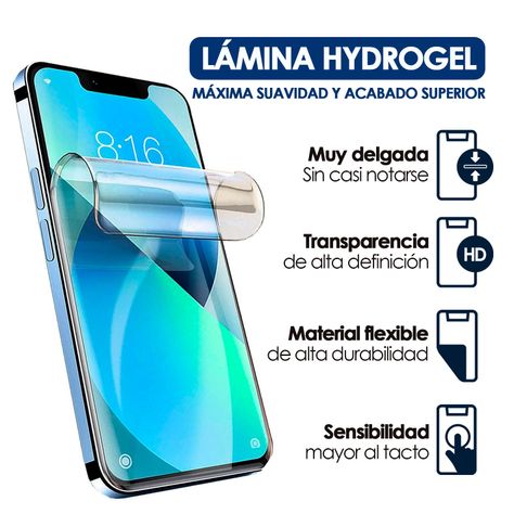 Pack 50 Laminas de Hydrogel Haxly Anti Blue Ray 180x120mm-3
