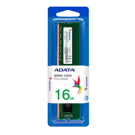 Memoria Ram PC Adata 16GB DDR4 DIMM 3200MHz CL22 Pin 282-1