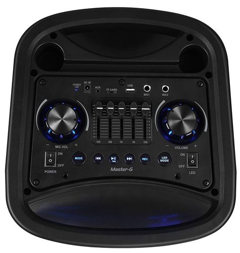 Parlante MasterG Karaoke Phantom Bluetooth 8in x2 60W TWS EQ-3