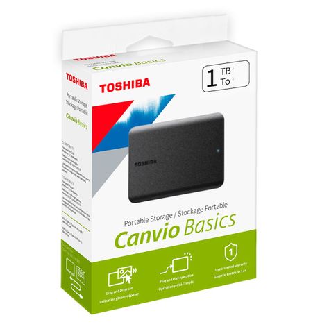 Disco Duro Externo Toshiba 1tb 2.5" Usb 3.0 Canvio Basics Generación A5 [ HDTB510XK3AA ]-3