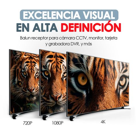 Balun de Video Pasivo Hikvision HD-TVI/CVI/AHD/CVBS 2MP a 4K-5