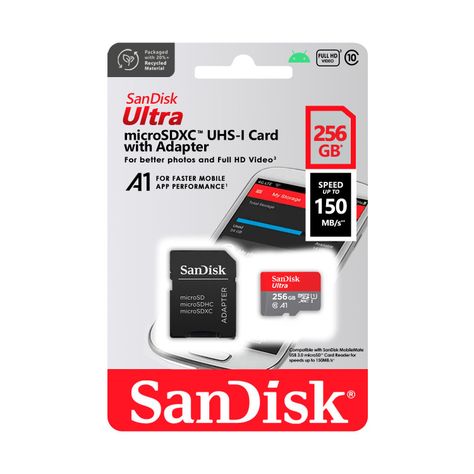 Tarjeta de Memoria MicroSD SanDisk 256GB + Adaptador 150MB/s-3
