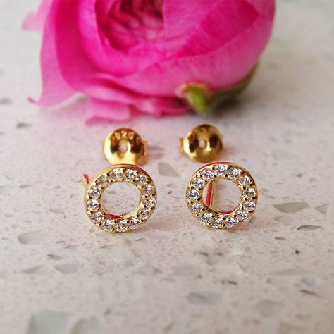 Aros Aritos Circulos Circones Plata Con Baño De Oro Mabelita-3