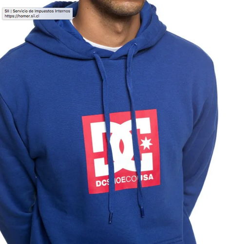 Polerón DC Shoes Square Star Azul Hombre-2