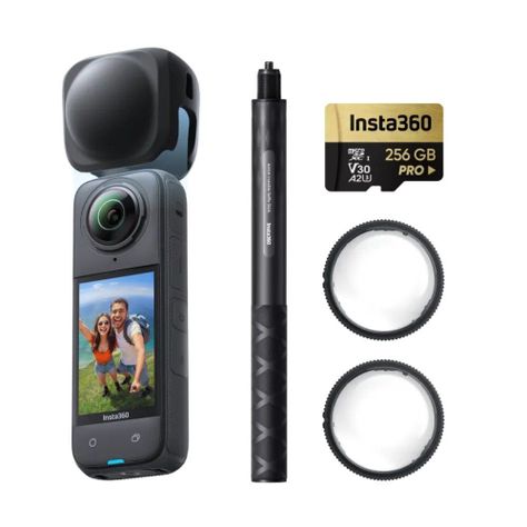 Kit Insta360 X4+sd 256 Gb+selfie Stick 70cm + Protectores-0