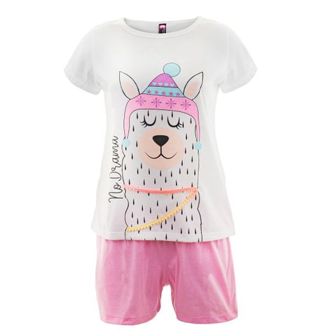 Pijama en Polialgodón Colombiana- Llama-0