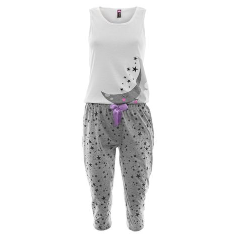 Pijama Colombiana en Polialgodón - Luna-0