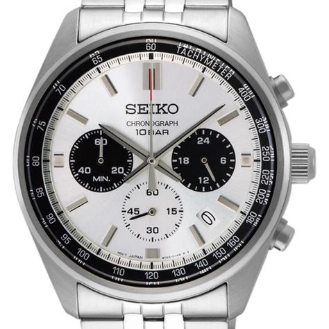 Reloj Seiko Plateado Hombre Chronografo Cuarzo Ssb425p1-0