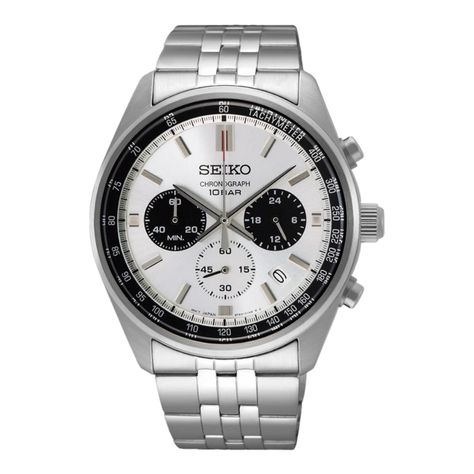 Reloj Seiko Plateado Hombre Chronografo Cuarzo Ssb425p1-1