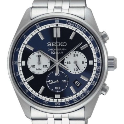 Reloj Seiko Hombre Cronografo Azul SSB427P1-0