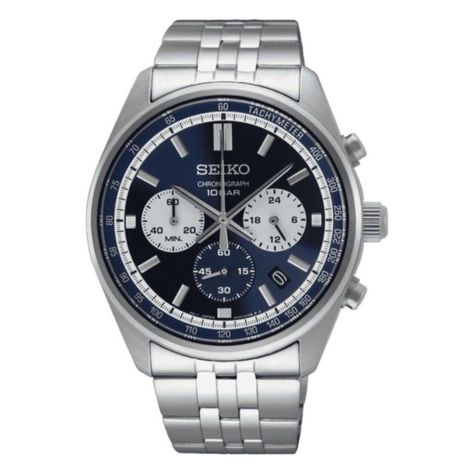 Reloj Seiko Hombre Cronografo Azul SSB427P1-1