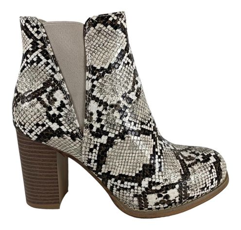 Botin Via Uno Beige Snake 12084406-0