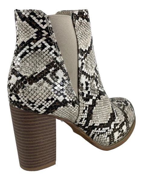 Botin Via Uno Beige Snake 12084406-1