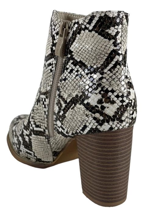 Botin Via Uno Beige Snake 12084406-3