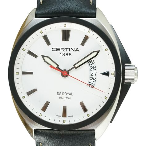 Reloj Certina Ds Royal Cuarzo Blanco-0