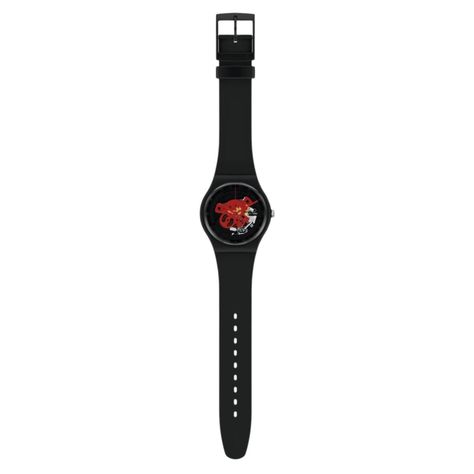 Reloj Unisex SWATCH TIME TO RED BIG SO32B110-2