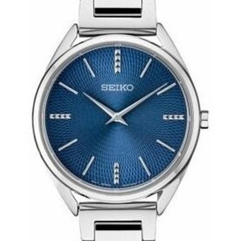 Reloj Seiko Mujer Swr033 Conceptual Azul Cuarzo-0