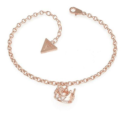 Pulsera Guess Queen Of Heart Talla S Color Oro Rosa-0