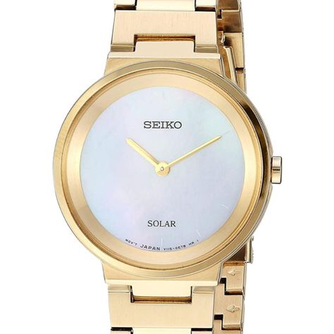 Reloj Seiko Mujer Solar Dorado SUP386-0