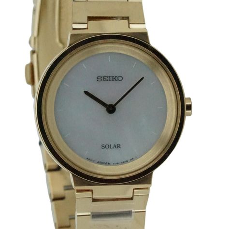 Reloj Seiko Mujer Solar Dorado SUP386-2