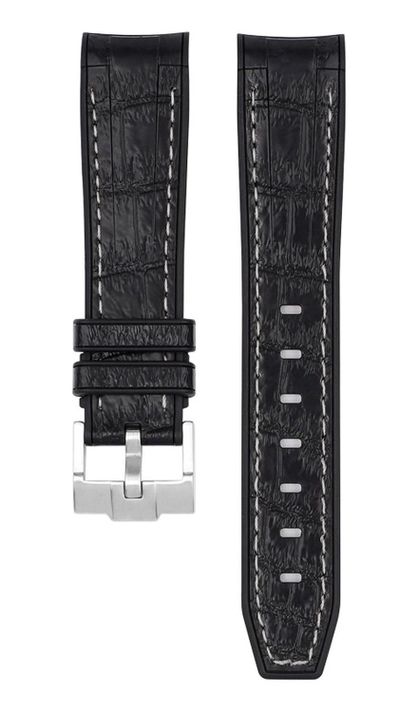 Correa Reloj Caucho Curvo Compatible Moonswatch Y Otros 20mm 22mm-0