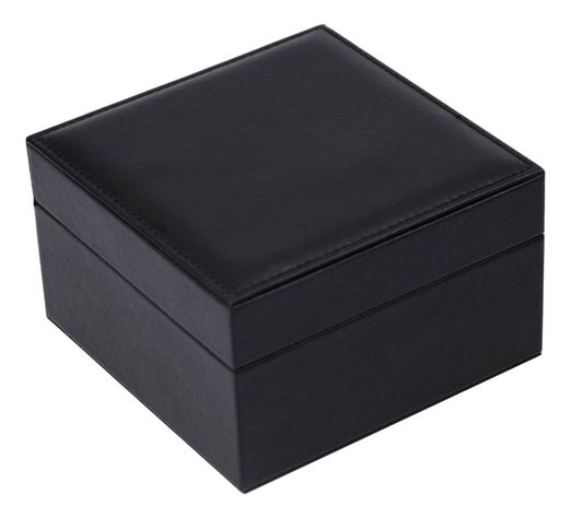 Caja Individual Relojes Cuero Pu Negro-2