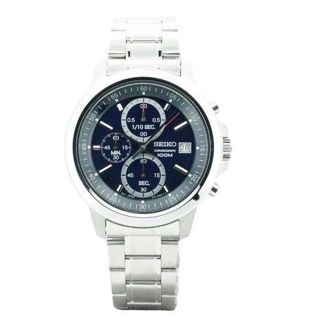 Reloj Seiko Cronografo Esfera Azul 100m SKS443-1