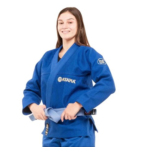 Kimono Jiu-jitsu Mujer Atama Classic Gi-Blue F1-1