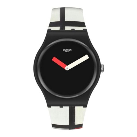 Reloj Swatch Pompidou By Piet Mondrian SUOZ344-1