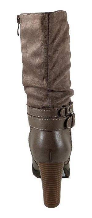 Botin Mujer Via Uno Color Taupe Forro Textil-2