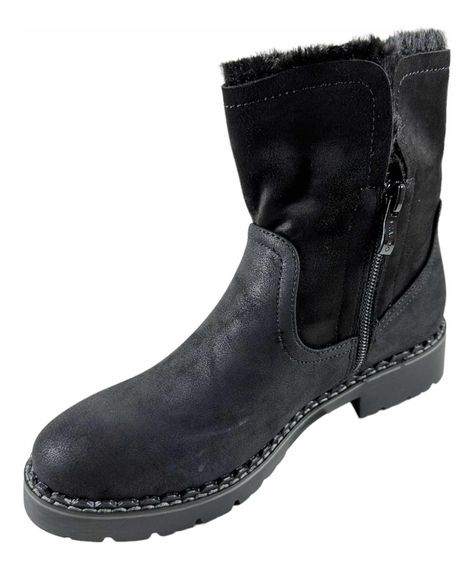 Botin Via Uno Chiporro Mujer Negro 12082426-4
