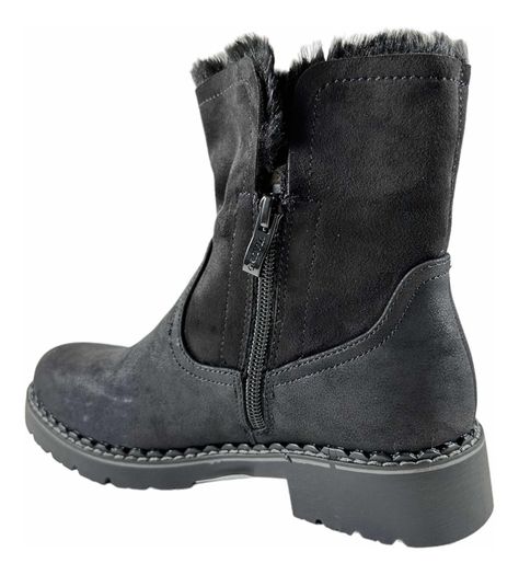 Botin Via Uno Chiporro Mujer Negro 12082426-6