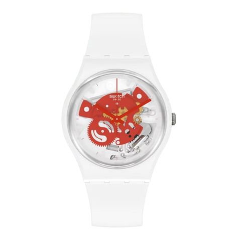 Reloj Swatch Unisex Time To TIME TO RED SMALL SO31W104-1