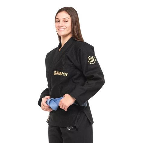Kimono Jiu-jitsu Mujer Atama Classic Gi-Black F1-2